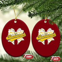 Bananas Coquette Bow Ceramic Ornament Retro Throwback Popular Fruit Humor Banana Classic
