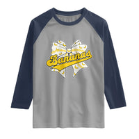Bananas Coquette Bow Raglan Shirt Retro Throwback Popular Fruit Humor Banana Classic