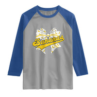 Bananas Coquette Bow Raglan Shirt Retro Throwback Popular Fruit Humor Banana Classic
