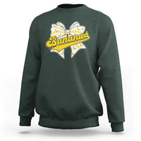 Bananas Coquette Bow Sweatshirt Retro Throwback Popular Fruit Humor Banana Classic