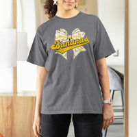 Bananas Coquette Bow T Shirt For Women Retro Throwback Popular Fruit Humor Banana Classic