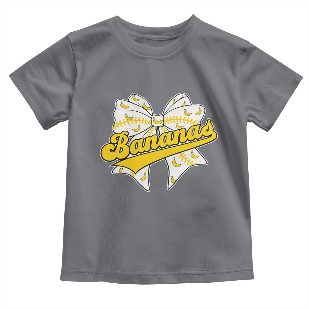 Bananas Coquette Bow Toddler T Shirt Retro Throwback Popular Fruit Humor Banana Classic