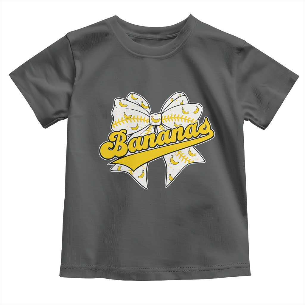 Bananas Coquette Bow Toddler T Shirt Retro Throwback Popular Fruit Humor Banana Classic