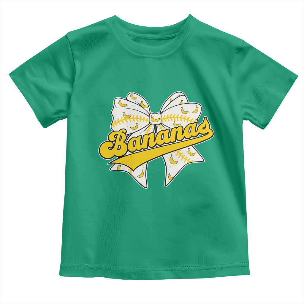 Bananas Coquette Bow Toddler T Shirt Retro Throwback Popular Fruit Humor Banana Classic