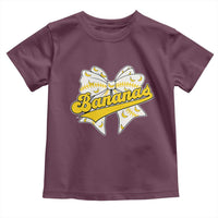 Bananas Coquette Bow Toddler T Shirt Retro Throwback Popular Fruit Humor Banana Classic