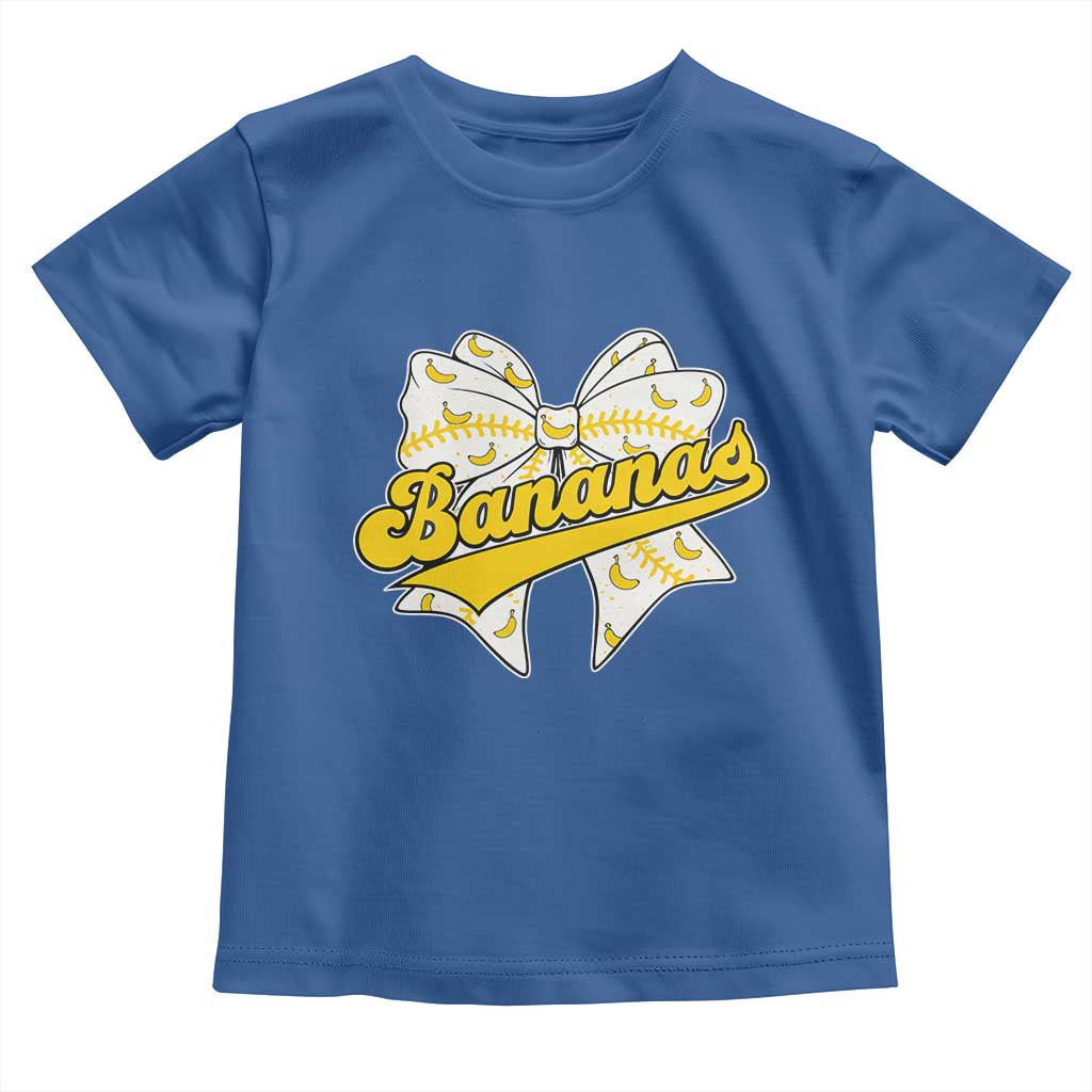 Bananas Coquette Bow Toddler T Shirt Retro Throwback Popular Fruit Humor Banana Classic