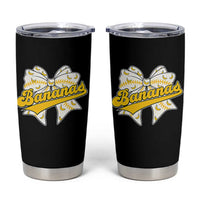 Bananas Coquette Bow Tumbler Cup Retro Throwback Popular Fruit Humor Banana Classic