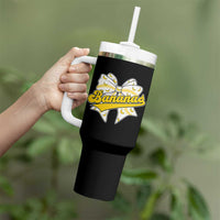 Bananas Coquette Bow Tumbler With Handle Retro Throwback Popular Fruit Humor Banana Classic
