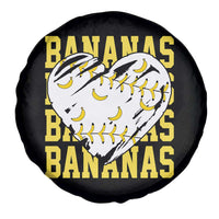 Retro Bananas Spare Tire Cover Vintage Baseball Heart Graphic Game Day Gifts
