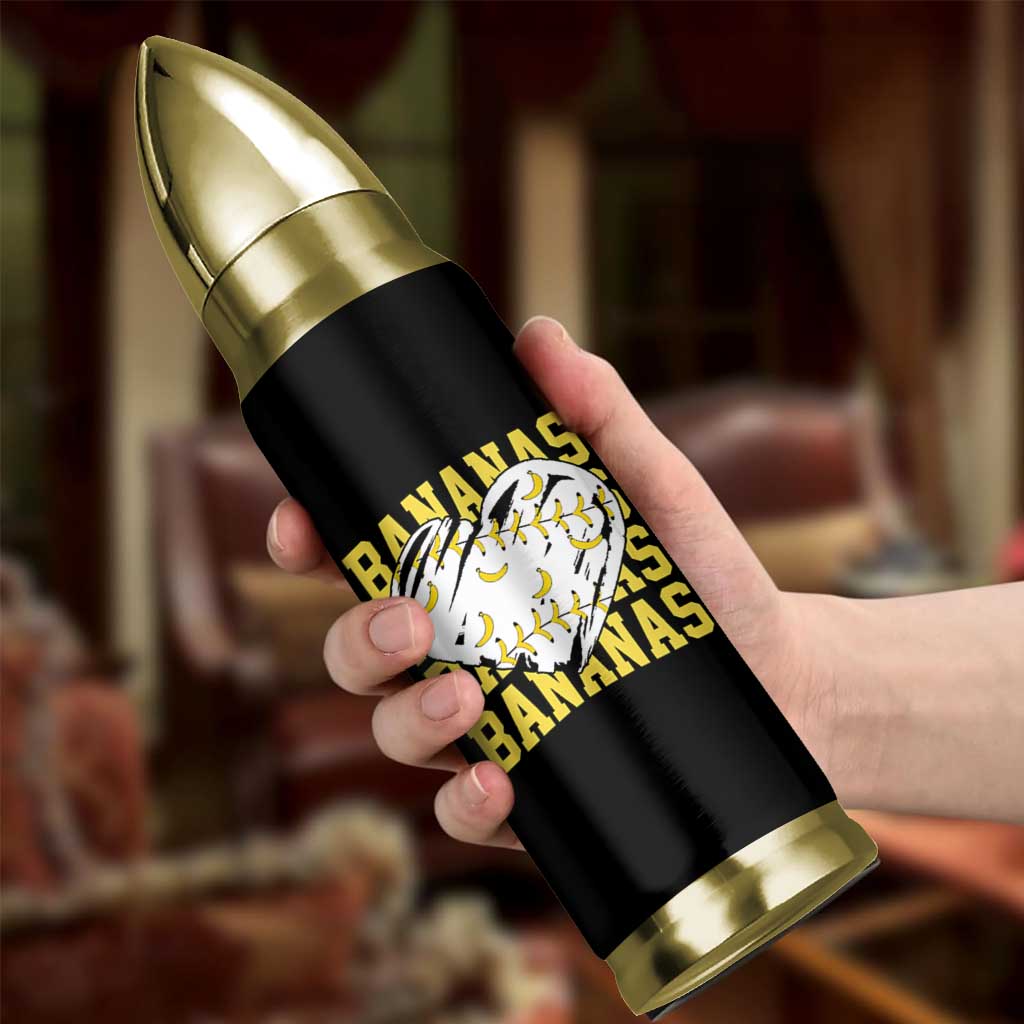 Retro Bananas Bullet Tumbler Vintage Baseball Heart Graphic Game Day Gifts