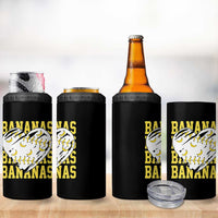 Retro Bananas 4 in 1 Can Cooler Tumbler Vintage Baseball Heart Graphic Game Day Gifts