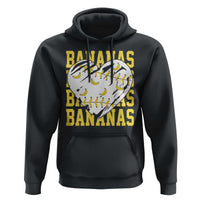 Retro Bananas Hoodie Vintage Baseball Heart Graphic Game Day Gifts