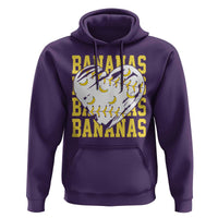 Retro Bananas Hoodie Vintage Baseball Heart Graphic Game Day Gifts