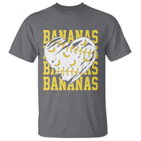Retro Bananas T Shirt Vintage Baseball Heart Graphic Game Day Gifts