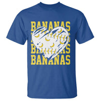 Retro Bananas T Shirt Vintage Baseball Heart Graphic Game Day Gifts