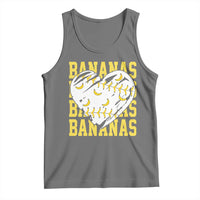 Retro Bananas Tank Top Vintage Baseball Heart Graphic Game Day Gifts
