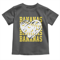 Retro Bananas Toddler T Shirt Vintage Baseball Heart Graphic Game Day Gifts