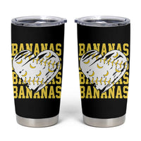 Retro Bananas Tumbler Cup Vintage Baseball Heart Graphic Game Day Gifts