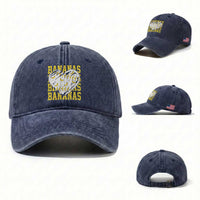 Retro Bananas Washed Cotton Baseball Cap Vintage Baseball Heart Graphic Game Day Gifts