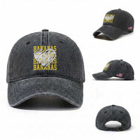 Retro Bananas Washed Cotton Baseball Cap Vintage Baseball Heart Graphic Game Day Gifts
