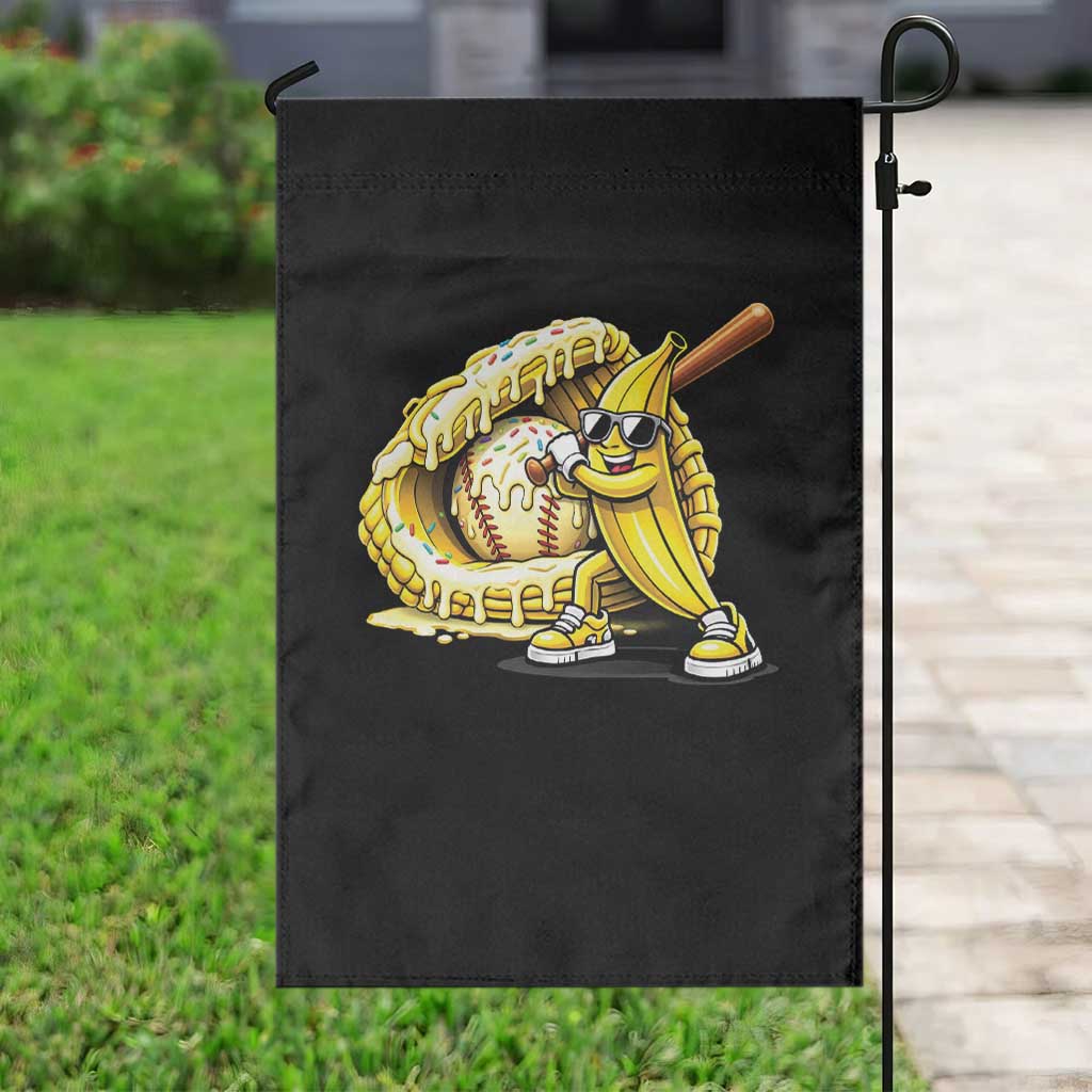 Baseball Banana Garden Flag Funny Baseball Glove Drip Kids Youth Boys Girls