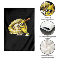 Baseball Banana Garden Flag Funny Baseball Glove Drip Kids Youth Boys Girls