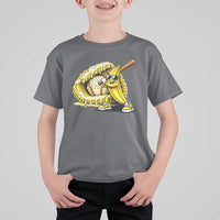 Baseball Banana T Shirt For Kid Funny Baseball Glove Drip Kids Youth Boys Girls