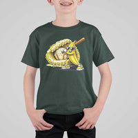 Baseball Banana T Shirt For Kid Funny Baseball Glove Drip Kids Youth Boys Girls