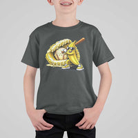 Baseball Banana T Shirt For Kid Funny Baseball Glove Drip Kids Youth Boys Girls