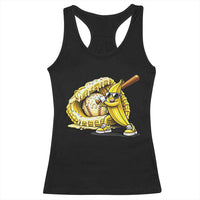 Baseball Banana Racerback Tank Top Funny Baseball Glove Drip Kids Youth Boys Girls