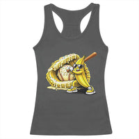 Baseball Banana Racerback Tank Top Funny Baseball Glove Drip Kids Youth Boys Girls