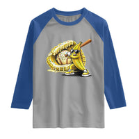 Baseball Banana Raglan Shirt Funny Baseball Glove Drip Kids Youth Boys Girls