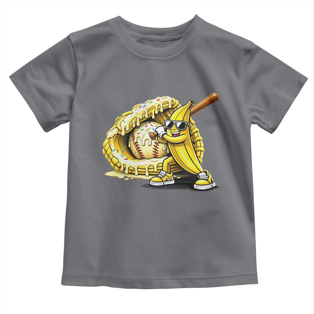 Baseball Banana Toddler T Shirt Funny Baseball Glove Drip Kids Youth Boys Girls