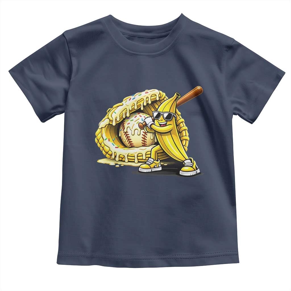 Baseball Banana Toddler T Shirt Funny Baseball Glove Drip Kids Youth Boys Girls