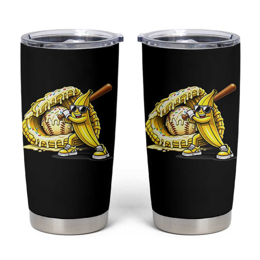 Baseball Banana Tumbler Cup Funny Baseball Glove Drip Kids Youth Boys Girls