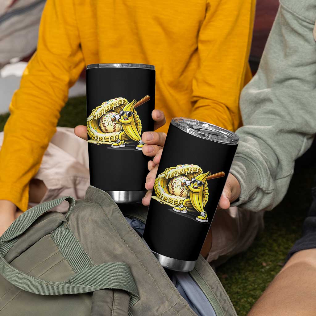 Baseball Banana Tumbler Cup Funny Baseball Glove Drip Kids Youth Boys Girls