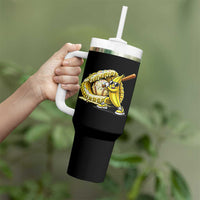 Baseball Banana Tumbler With Handle Funny Baseball Glove Drip Kids Youth Boys Girls