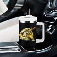 Baseball Banana Tumbler With Handle Funny Baseball Glove Drip Kids Youth Boys Girls