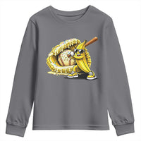 Baseball Banana Youth Sweatshirt Funny Baseball Glove Drip Kids Youth Boys Girls