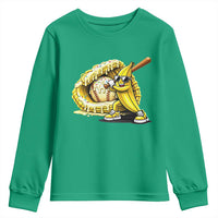 Baseball Banana Youth Sweatshirt Funny Baseball Glove Drip Kids Youth Boys Girls