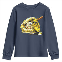 Baseball Banana Youth Sweatshirt Funny Baseball Glove Drip Kids Youth Boys Girls