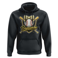 Bananas Coquette Bow Hoodie Baseball Bats Banana Lovers Women Girls Kids
