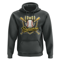 Bananas Coquette Bow Hoodie Baseball Bats Banana Lovers Women Girls Kids