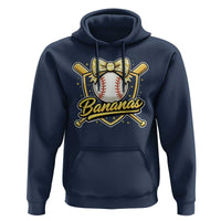 Bananas Coquette Bow Hoodie Baseball Bats Banana Lovers Women Girls Kids