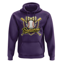 Bananas Coquette Bow Hoodie Baseball Bats Banana Lovers Women Girls Kids