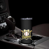 Bananas Coquette Bow Skinny Tumbler Baseball Bats Banana Lovers Women Girls Kids