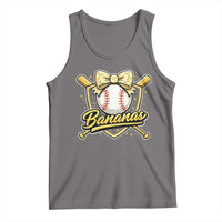 Bananas Coquette Bow Tank Top Baseball Bats Banana Lovers Women Girls Kids