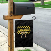 Bananas Coquette Bow Checkered Garden Flag Women Girls Kids