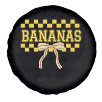 Bananas Coquette Bow Checkered Spare Tire Cover Women Girls Kids