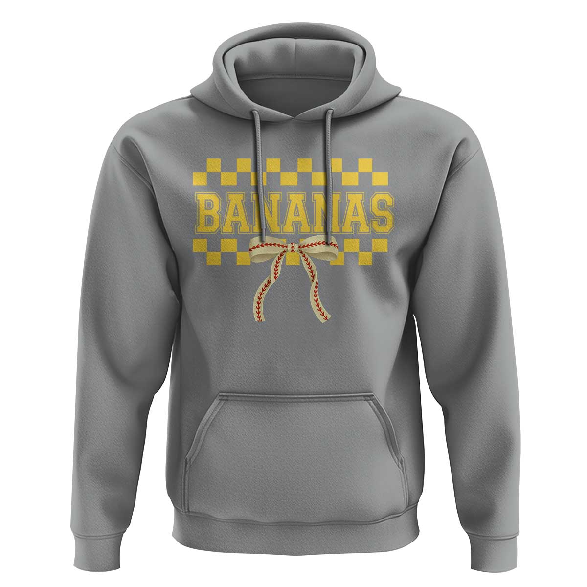 Bananas Coquette Bow Checkered Hoodie Women Girls Kids